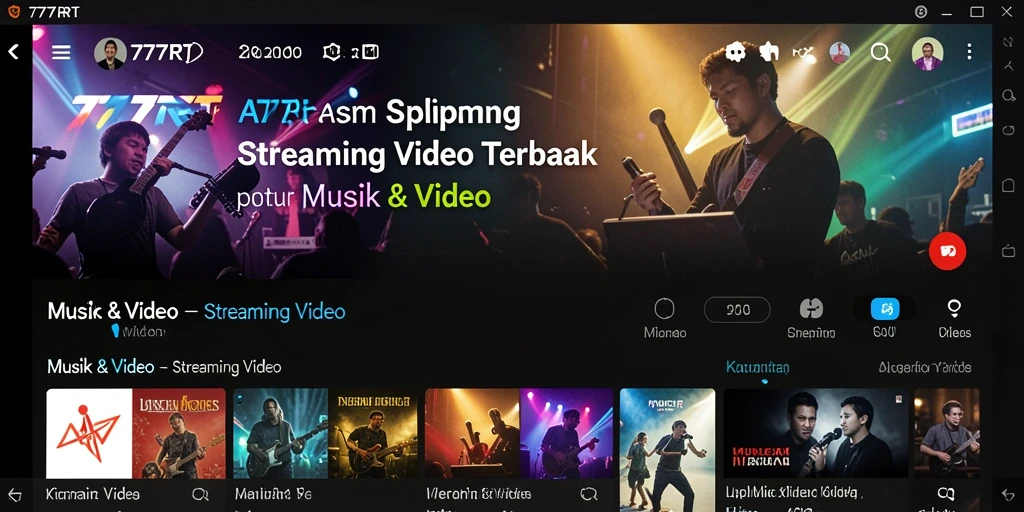 Tampilan antarmuka pengguna 777RT yang menarik dan fungsional.