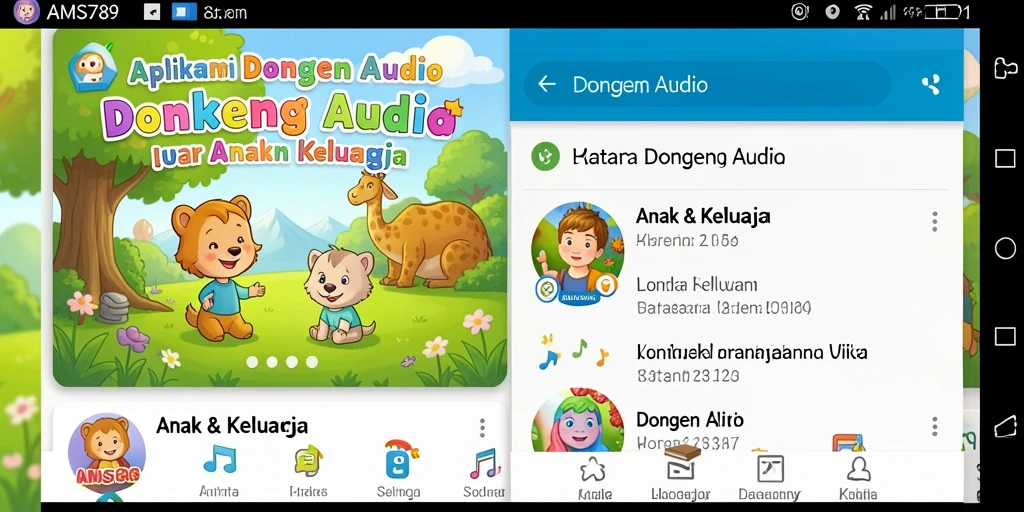 Tampilan antarmuka AMS789 yang ceria dan fungsional.