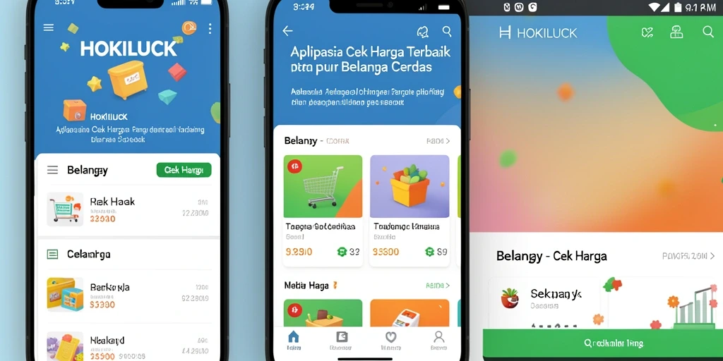 Tampilan antarmuka HOKILUCK yang intuitif untuk Cek Harga.