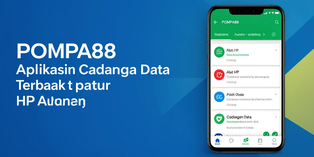 Tampilan utama POMPA88 dengan fitur cadangan data yang mudah digunakan.